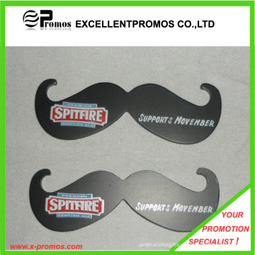 Promocional de metal impreso Logo bigote abrebotellas de cerveza (EP-O9024)